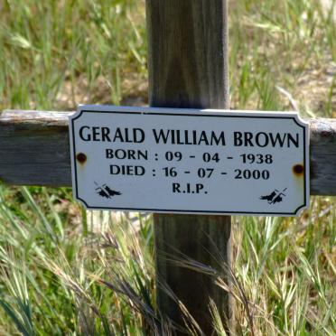 BROWN Gerald William 1938-2000