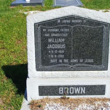 BROWN William Jacobus 1938-2002
