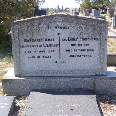 HOUGHTON Emily -1944 :: DILLEY L.E. -1965 &amp; Margaret Anne -1943 :: DILLEY Leo Archibald 1910-1983