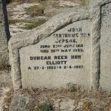 ELLIOTT Duncan Reese How 1903-1997 :: JEPSON Joan Gertrude How 1916-1955