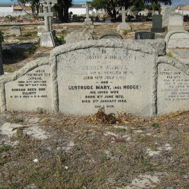 ELLIOTT George 1870-1940 &amp; Gertrude Mary HODGE 1872-1942