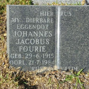 FOURIE Johannes Jacobus 1915-1984