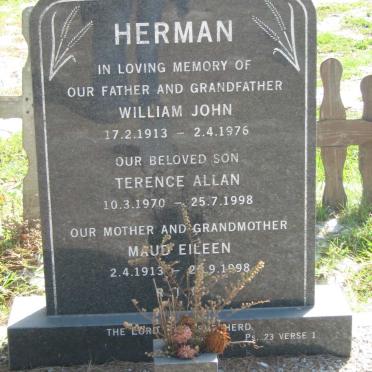 HERMAN William John 1913-1976 &amp; Maud Eileen 1913-1998 :: HERMAN Terence Allan 1970-1998