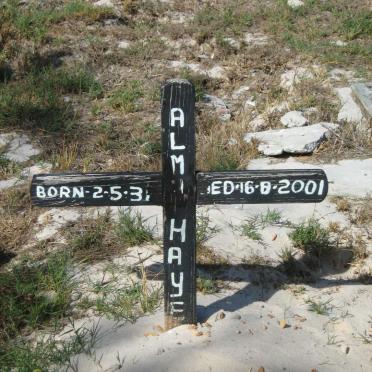 HAYE Alma 1931-2001