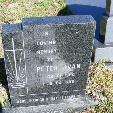 JONES Peter Ivan 1950-1996