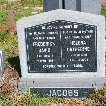 JACOBS Frederick David 1914-1999 &amp; Helena Catherine 1920-2002