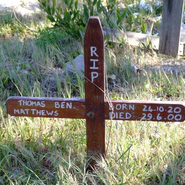 MATTHEWS Thomas Ben 1920-2000