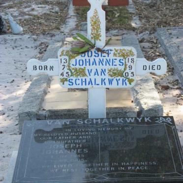 SCHALKWYK Joseph Johannes, van 1945-2005