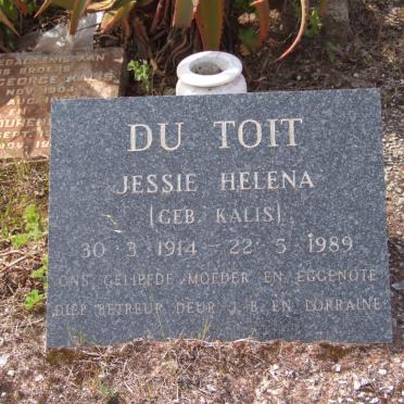 TOIT Jessie Helena, du nee KALIS 1914-1989