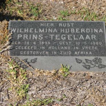 TEGELAAR Wilhelmina Huberdina, PRINS 1895-1980