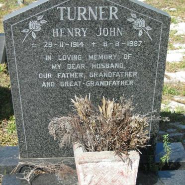 TURNER Henry John 1914-1987