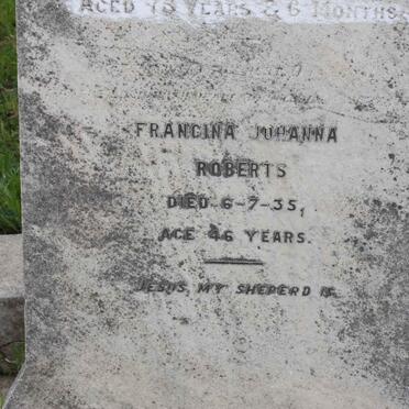 ROBERTS Francina Johanna -1935