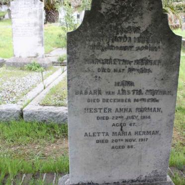 HERMAN Helena Geetruyda -1897 :: HERMAN Margaretha -1895 :: HERMAN Maria Babara van Amstel -1890