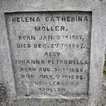 MOLLER Helena Catherina 1887-1887 :: MOLLER Johanna Petronella 1888-1893 :: MOLLER Esther Leonora ?