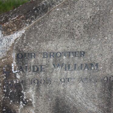 MARKER Claude William 1903-1904