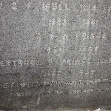 PRINCE ?? :: PRINCE Gertrude F. nee MOLL ?-1949 :: BAM Anna Margaretha, van Blommestein ?