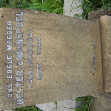 SWANEPOEL Hester nee MARAIS  1876-1955