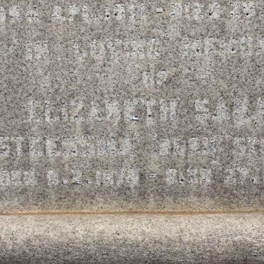 STEENSMA Elizabeth Sarah ?