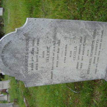 SCHOLTZ Johannes 1846-1892 :: SCHOLTZ Valerie ? :: SCHOLTZ Cecilia 1884-1899 :: GIBBS Stephanie Henrietta nee SCHOLTZ -1914