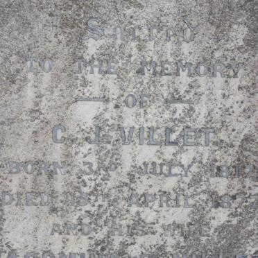 VILLET C.J. 1817-1877