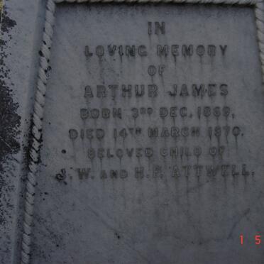 ATTWELL Arthur James 1869-1870