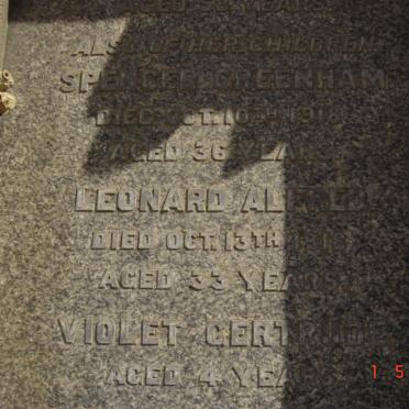 HILLIARD Spencer Greenham -1918 :: HILLIARD Leonard Alfred -1918 :: HILLIARD Violet Gertrude