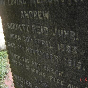 REID Andrew Burnett 1883-1913