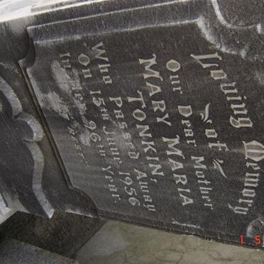 TONKIN Mary Maria -1956