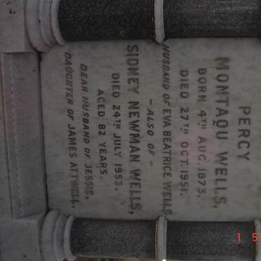 WELLS Percy Montaqu 1873-1951, WELLS Sidney Newman  -1953