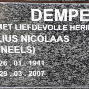 DEMPERS Cornelius Nicolaas 1941-2007