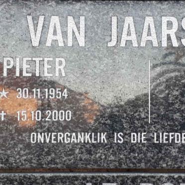 JAARSVELD Pieter, van 1954-2000