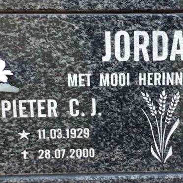 JORDAAN Pieter C.J. 1929-2000 &amp; Johanna M.J. 1927-2012