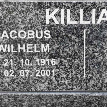 KILLIAN Jacobus Wilhelm 1916-2001 &amp; Susanna Magdalena 1926-2021