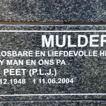 MULDER P.L.J. 1948-2004