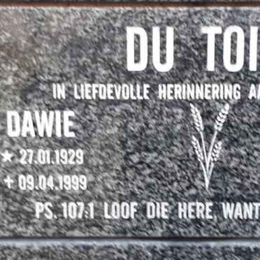 TOIT Dawie, du 1929-1999 &amp; Corrie 1929-2011