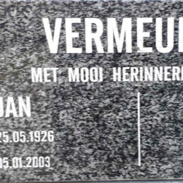 VERMEULEN Jan 1926-2003 &amp; Wilmi 1933-1999