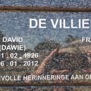 VILLIERS David, de 1926-2012 &amp; Francina Florentina 1932-2009