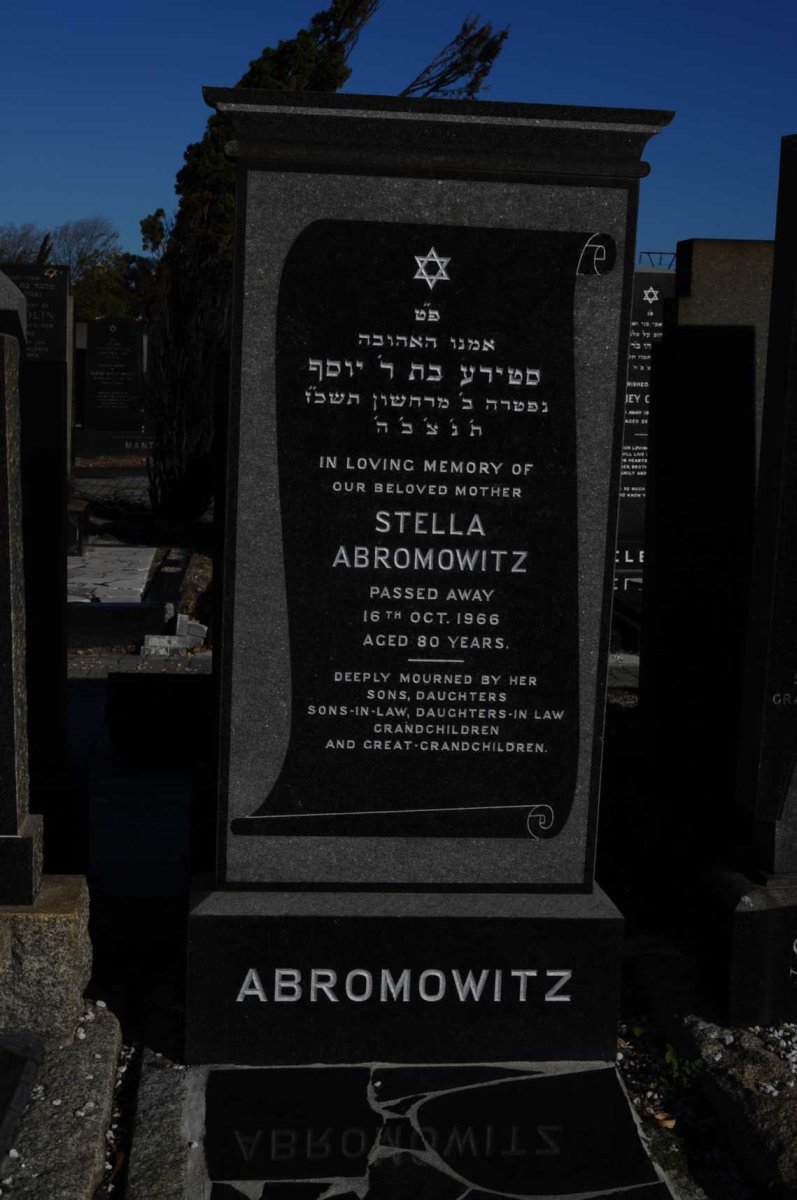 ABROMOWITZ Stella -1966