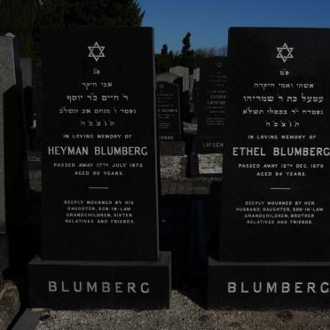BLUMBERG Heyman -1972 &amp; Ethel -1970