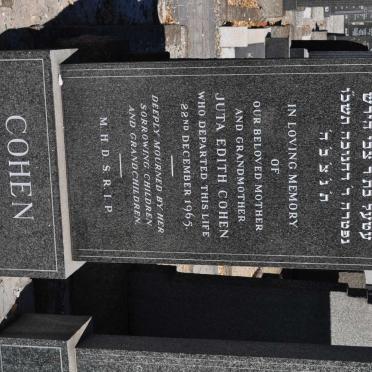 COHEN Juta Edith -1965
