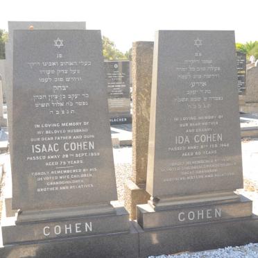 COHEN Isaac -1959 &amp; Ida -1968
