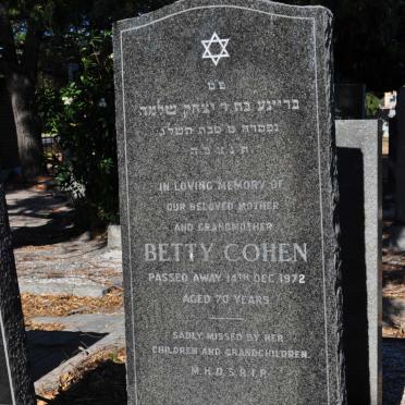 COHEN Betty -1972