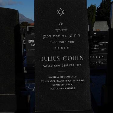 COHEN Julius -1972