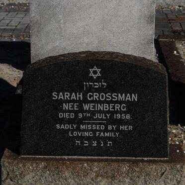 GROSSMAN Sarah nee WEINBERG -1956
