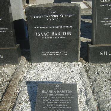 HARITON Isaac 1900-1967 &amp; Blanka LOWINGER 1915-1998