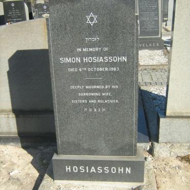 HOSIASSOHN Simon -1963