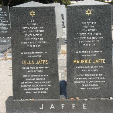 JAFFE Maurice -1989 &amp; Lella -1985