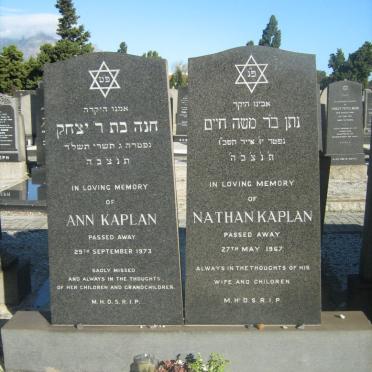KAPLAN Nathan -1967 &amp; Ann -1973