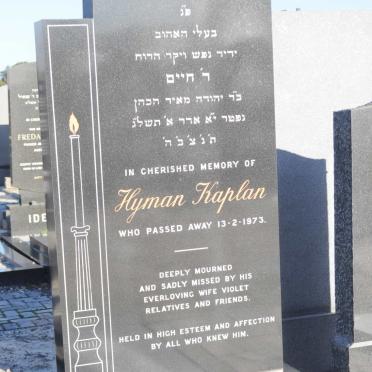KAPLAN Hyman -1973
