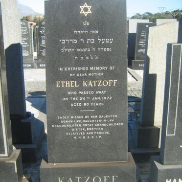 KATZOFF Ethel -1972